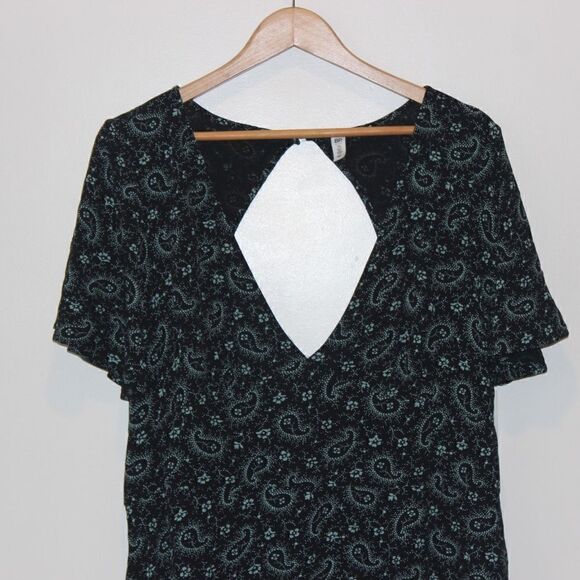 NEW BP Black Print Mini Dress Women 3X - Picture 7 of 14